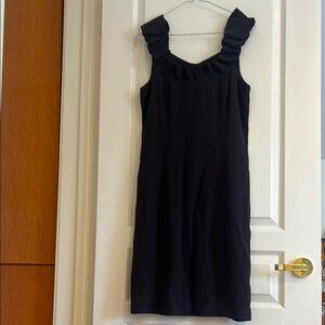 Emporio Armani Black/ Dark Purple Dress Sweetheart Neckline
